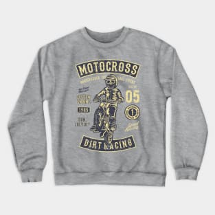 Motocross Dirt Racing Custom Engine 1985 Crewneck Sweatshirt